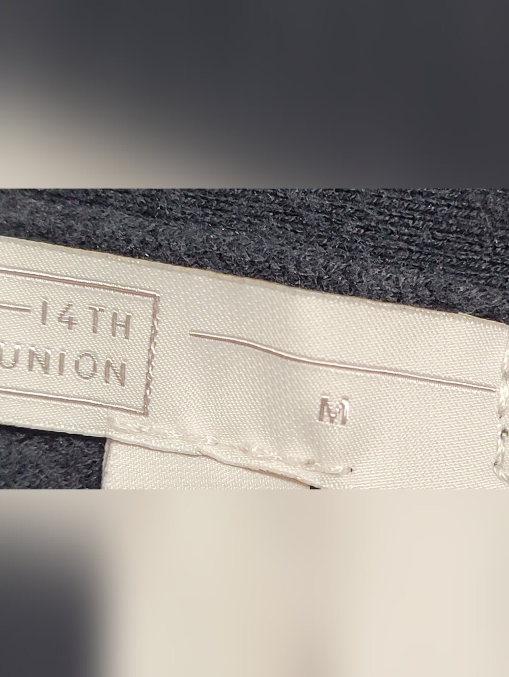 14th & Union Long Open-Front Cardigan - Charcoal Gray - Picture 2 of 4